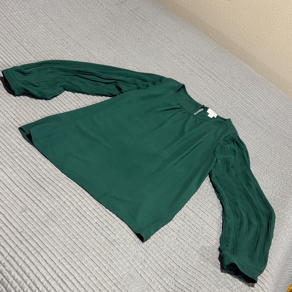J. Crew Forest Green Blouse